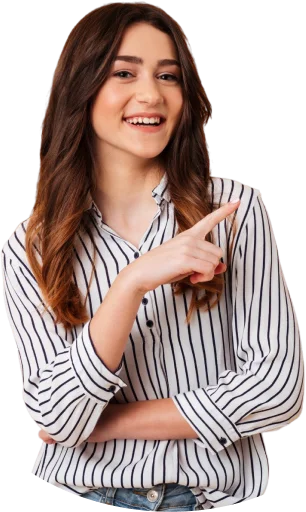 Marketing specialist pointing at the growth guarantee
